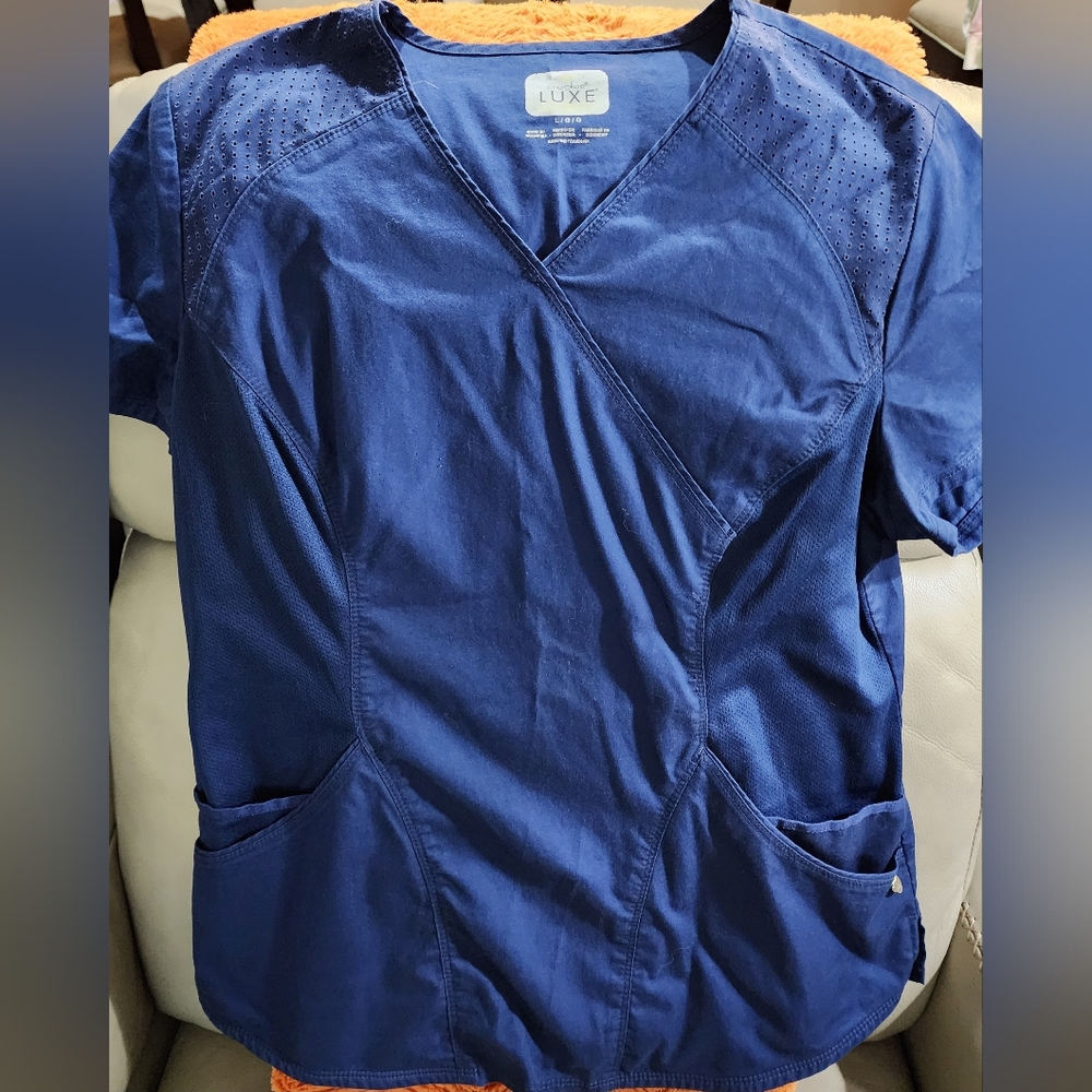 Women's Navy Scrub Set